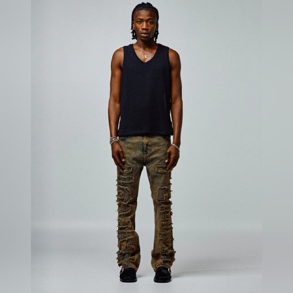HOMME +FEMME TWILIGHT DENIM MOCHA SIZE 30 - Picture 1 of 15